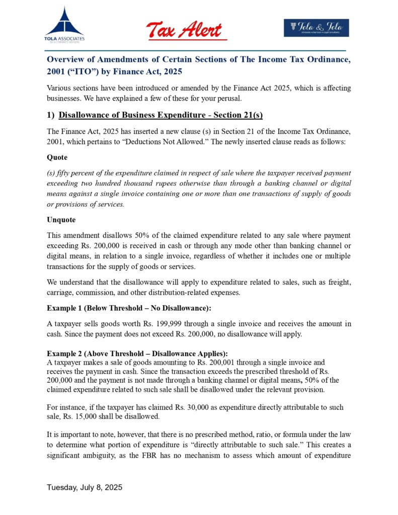 Tax-Alert-Overview-of-Amendments-of-Certain-Sections-of-The-Income-Tax-Ordinance-2001_page-0001-791x1024 FBR Tax Related Major Developments 2025